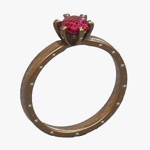 3D ring lowpoly