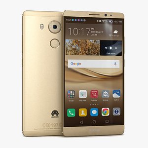 3d model huawei mate 8 champagne