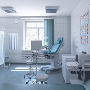3D Gynecology Examination Room 1