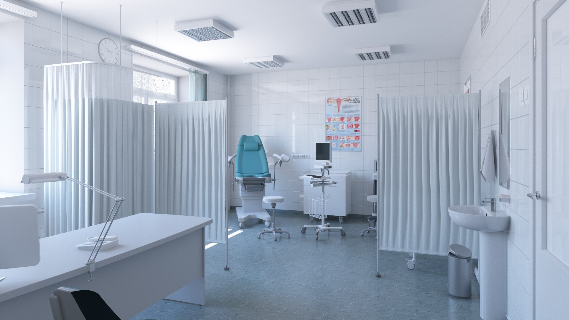 3D Gynecology Examination Room 1 https://p.turbosquid.com/ts-thumb/5t/pOvhyf/f6/surg4_2020_max01_sr4_336_n0012_0000/jpg/1673565147/1920x1080/fit_q87/dc5df4cea099beee1fb21af6071aa4b2e7bf74d8/surg4_2020_max01_sr4_336_n0012_0000.jpg