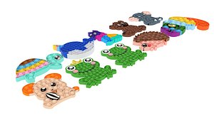 Animal Pop It Fidget Toys Set