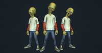 Cartoon Style 3d Zombie