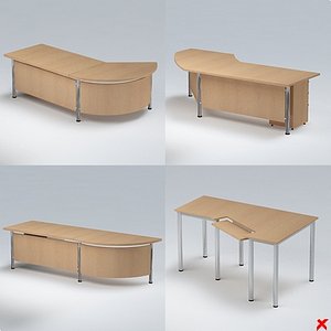 3d model office table