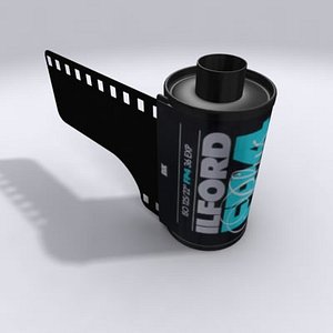 35mm ilford film fp-4 3ds