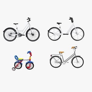 3D Bicycles 4 in 1 model