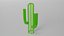 Wire Cactus 3D model model