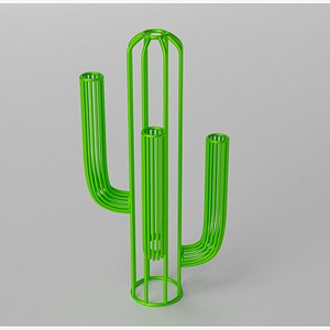 Wire Cactus 3D model model