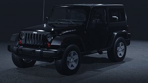 2007 Jeep Wrangler Rubicon JK 3D Model The Ultimate Off-Road Legend