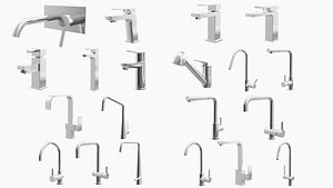 - pack fixtures faucets 3D model