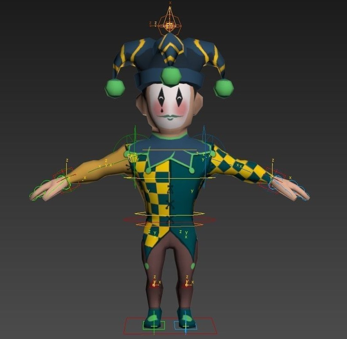 Medieval Character Jester 05 3D Model - TurboSquid 1193465