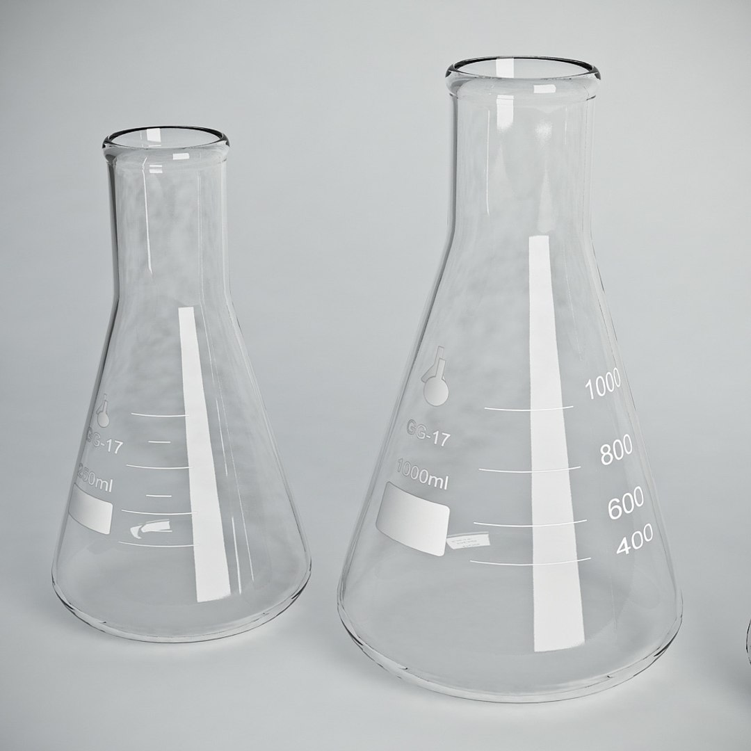 Flasks Lab 3d Model
