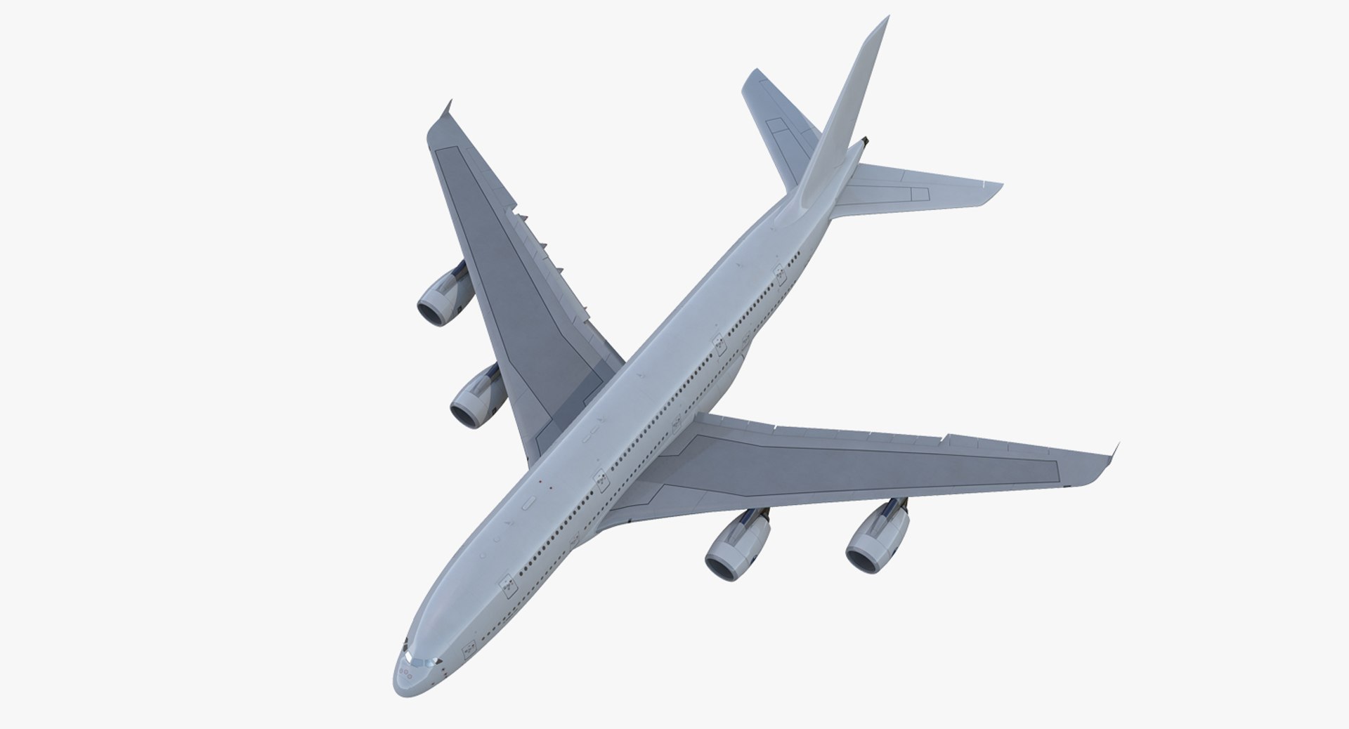 Airbus A380-900 Generic Rigged 3D model preview