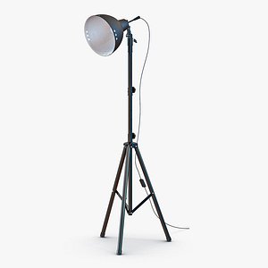 photo studio halogen floor lamp 3d 3ds