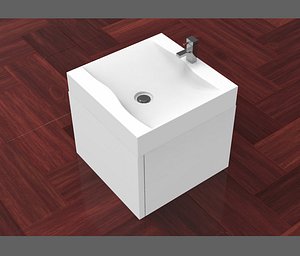 3D model bathrooms sink