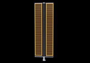 solar array panel iss 3D model