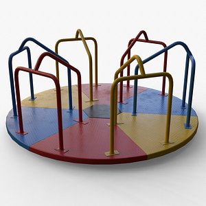 3D PBR Merry Go Round Roundabout A