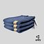 Jeans Folded 3 Pile Blu Scuro Chiaro e Grigio