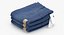 Jeans Folded 3 Pile Blu Scuro Chiaro e Grigio
