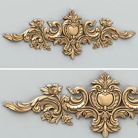Carved decor horizontal 036