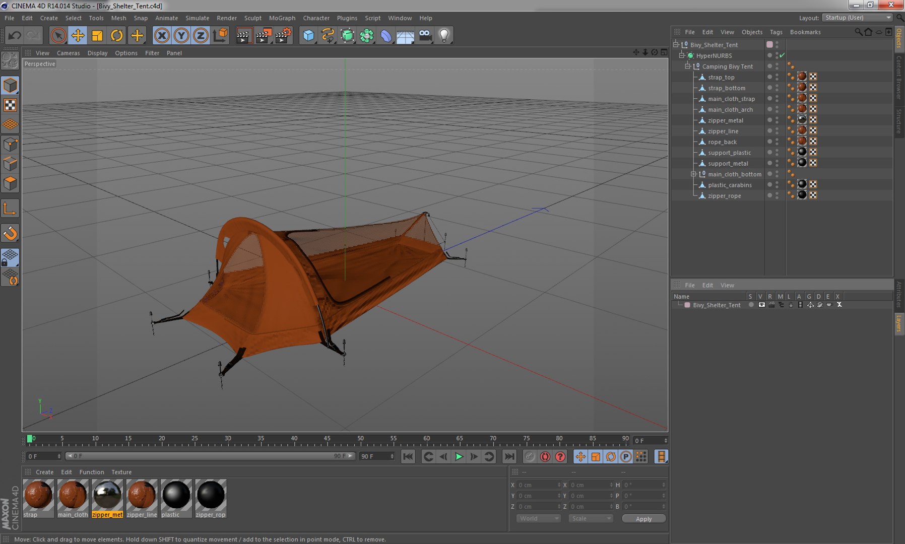 3D Bivy Shelter Tent Model - TurboSquid 1227639
