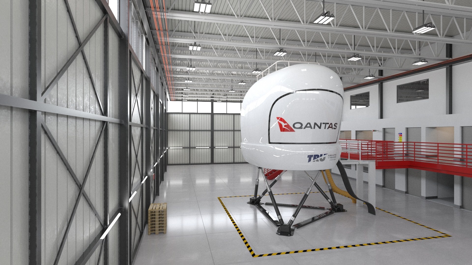3D Flight Training Hall Model - TurboSquid 1438234