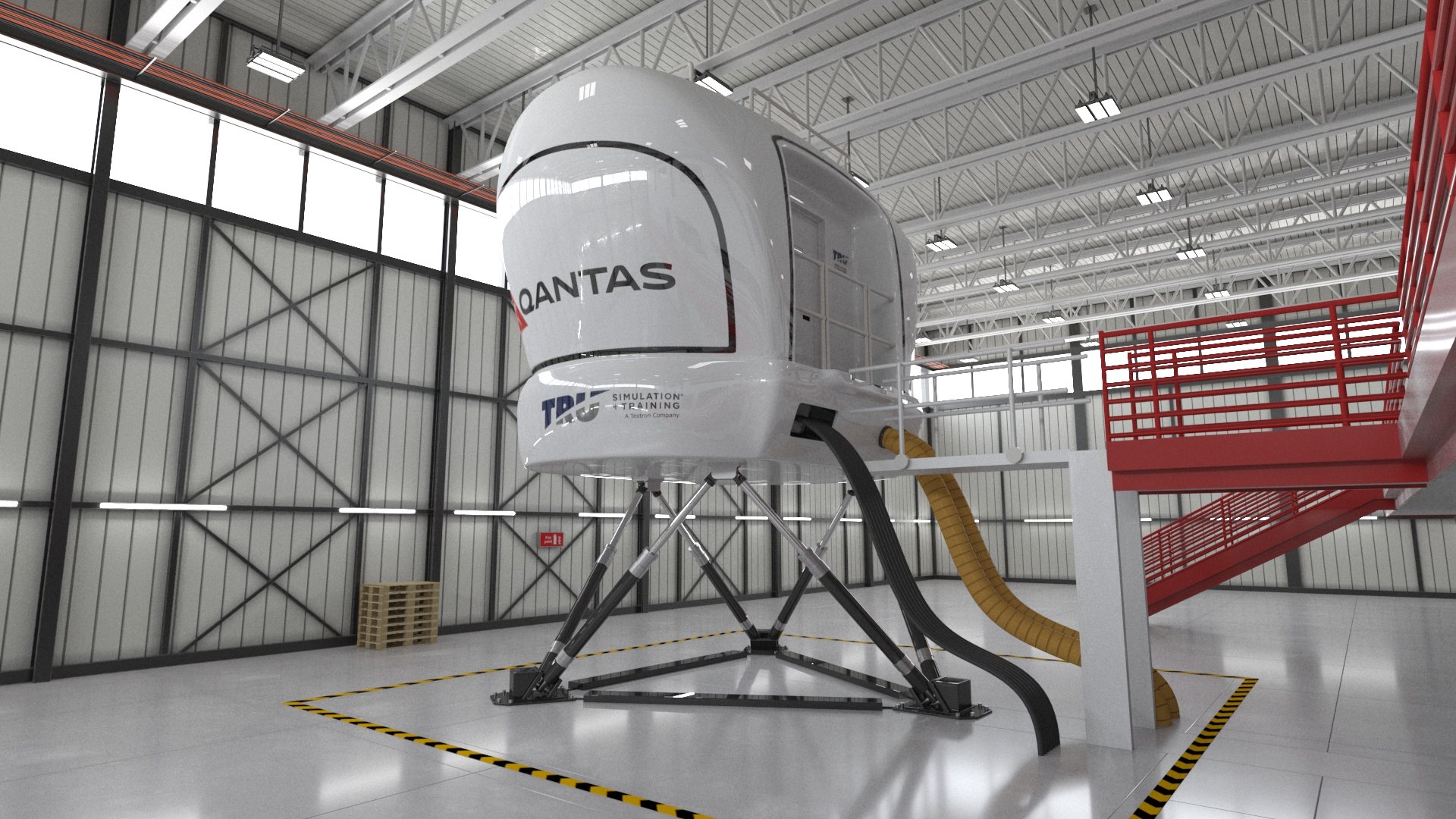 3D Flight Training Hall Model - TurboSquid 1438234