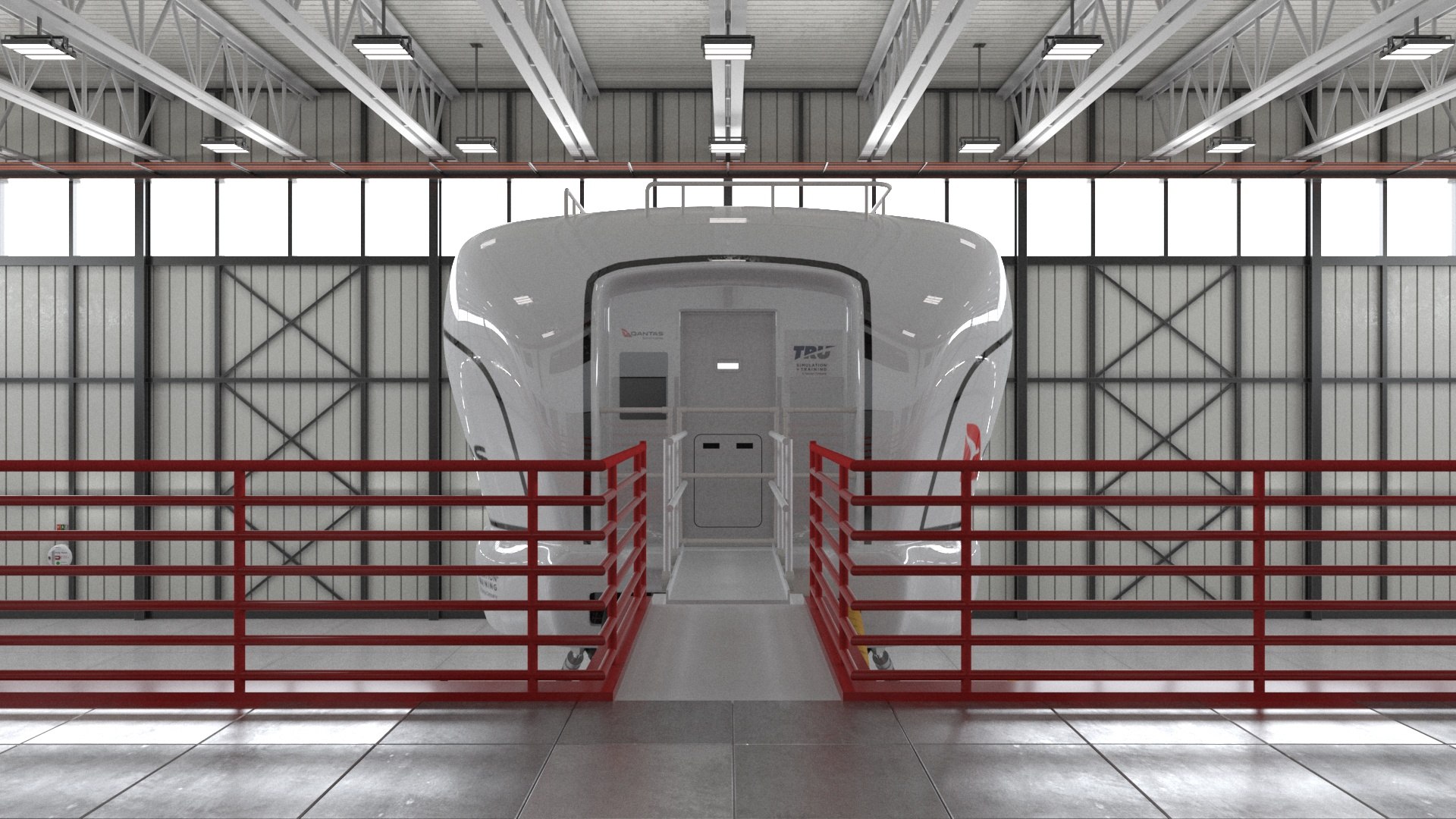 3D Flight Training Hall Model - TurboSquid 1438234