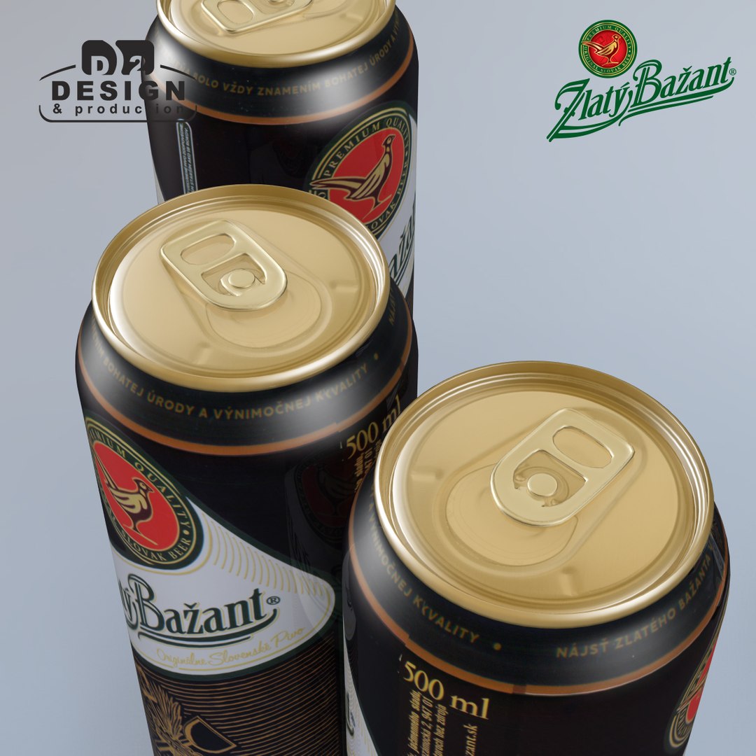 3d beer zlaty bazant tmave model