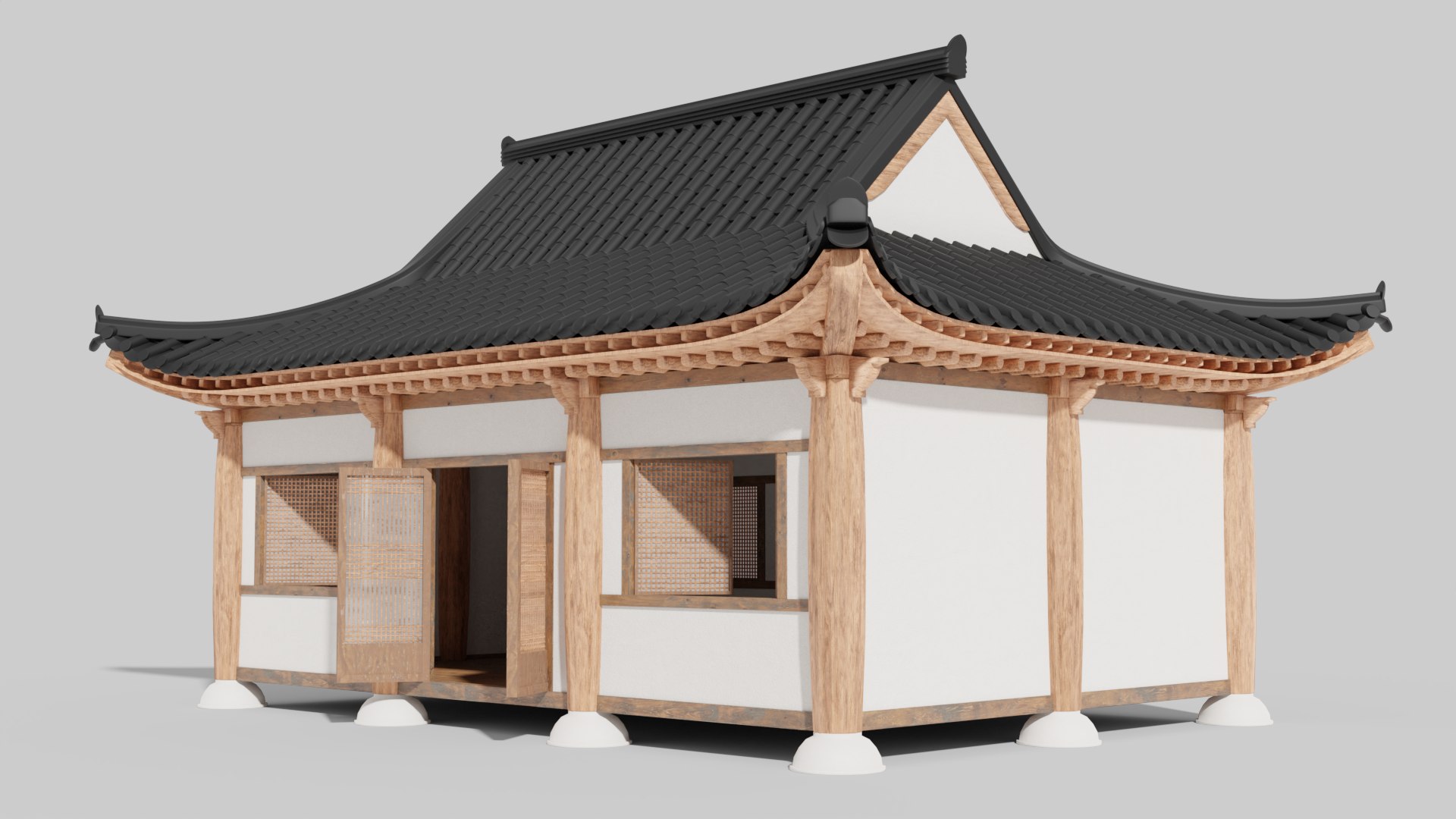 Procedual Hanok Builder For BLENDER 3D Model - TurboSquid 2022200
