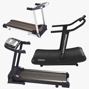 GYM Treadmill and Air Runner Collection 3D model