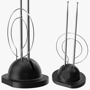 Indoor TV Dual Loop Rabbit Ears Antenna