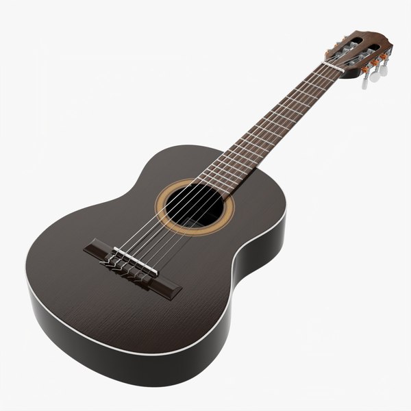 Classic acoustic guitar 03 3D model