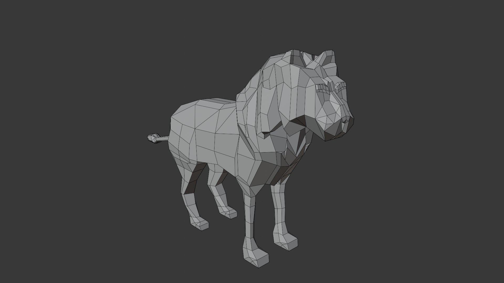 3D LOW POLY Male Lion - ANIMATED 3D Model - TurboSquid 2254470