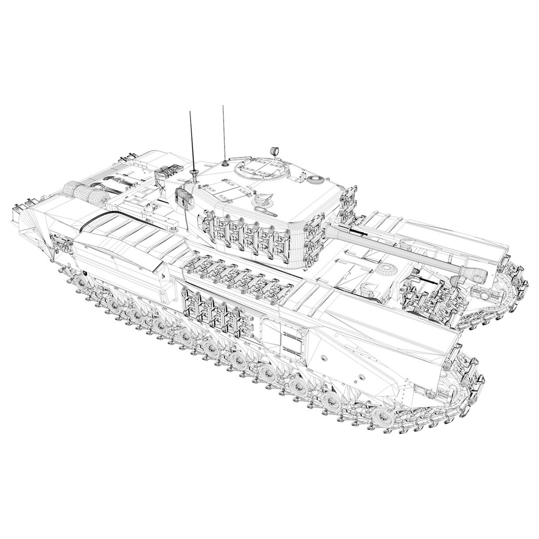 3D british churchill mk iv - TurboSquid 1266205