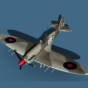 3D Supermarine Spitfire MkVI V03 model