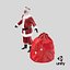 Santa Claus with a Bag