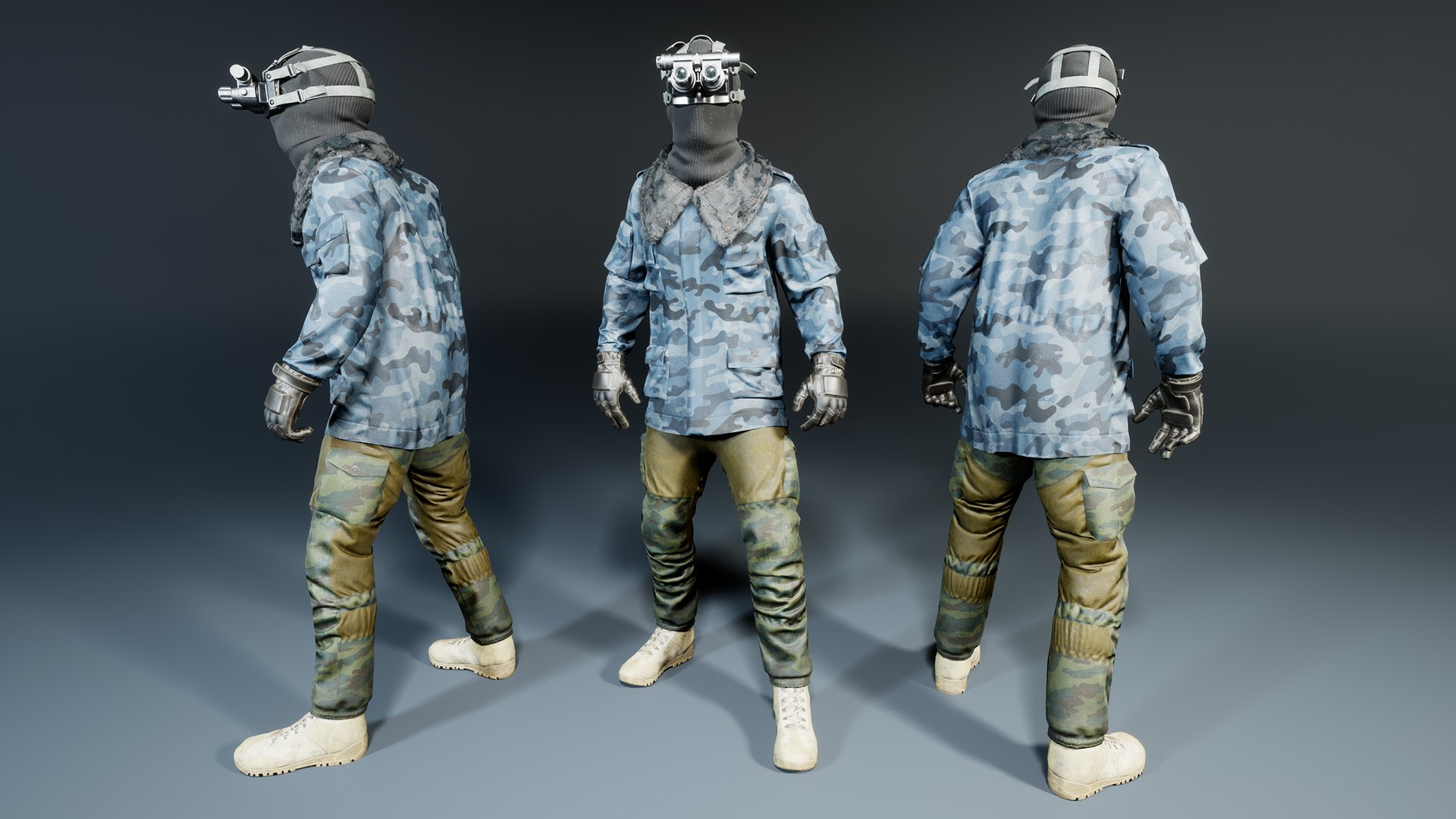 3D modular russian soldier https://p.turbosquid.com/ts-thumb/5u/mzFJtc/7p/highresscreenshot00012/jpg/1633171612/1920x1080/fit_q87/d27c77be3707abfd3eb5d5d80a1441ced112ef84/highresscreenshot00012.jpg