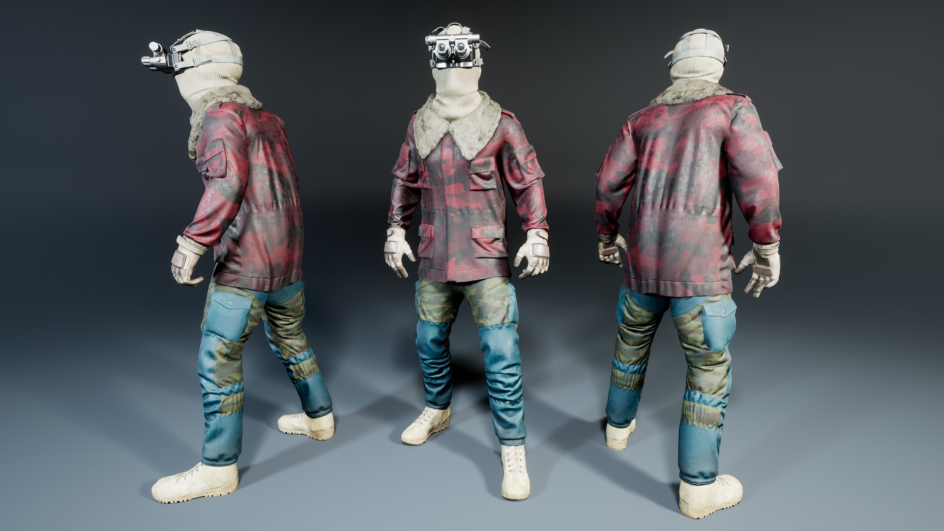 3D modular russian soldier https://p.turbosquid.com/ts-thumb/5u/mzFJtc/cG/highresscreenshot00011/jpg/1633171615/1920x1080/fit_q87/2e83640d8bc12d99301653ad5a8cb783157750fc/highresscreenshot00011.jpg