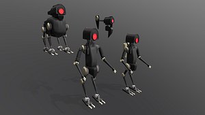 3D robot asset pack model