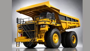 3D Komatsu 830E-AC Mining Haul Truck 3D Model model