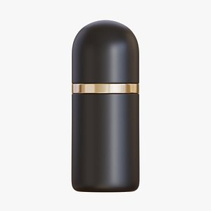 Black Cosmetic Bottle 03 3D model