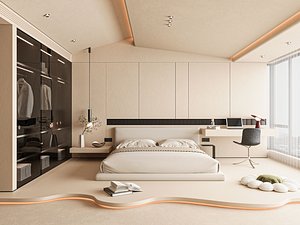 3D model Modern bedroom