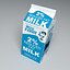 milk carton 3d model