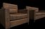 Sofa und Sessel