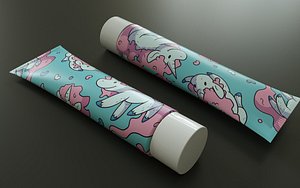 toothpaste tube 3D model
