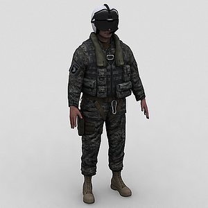 3d army helicopter pilot model