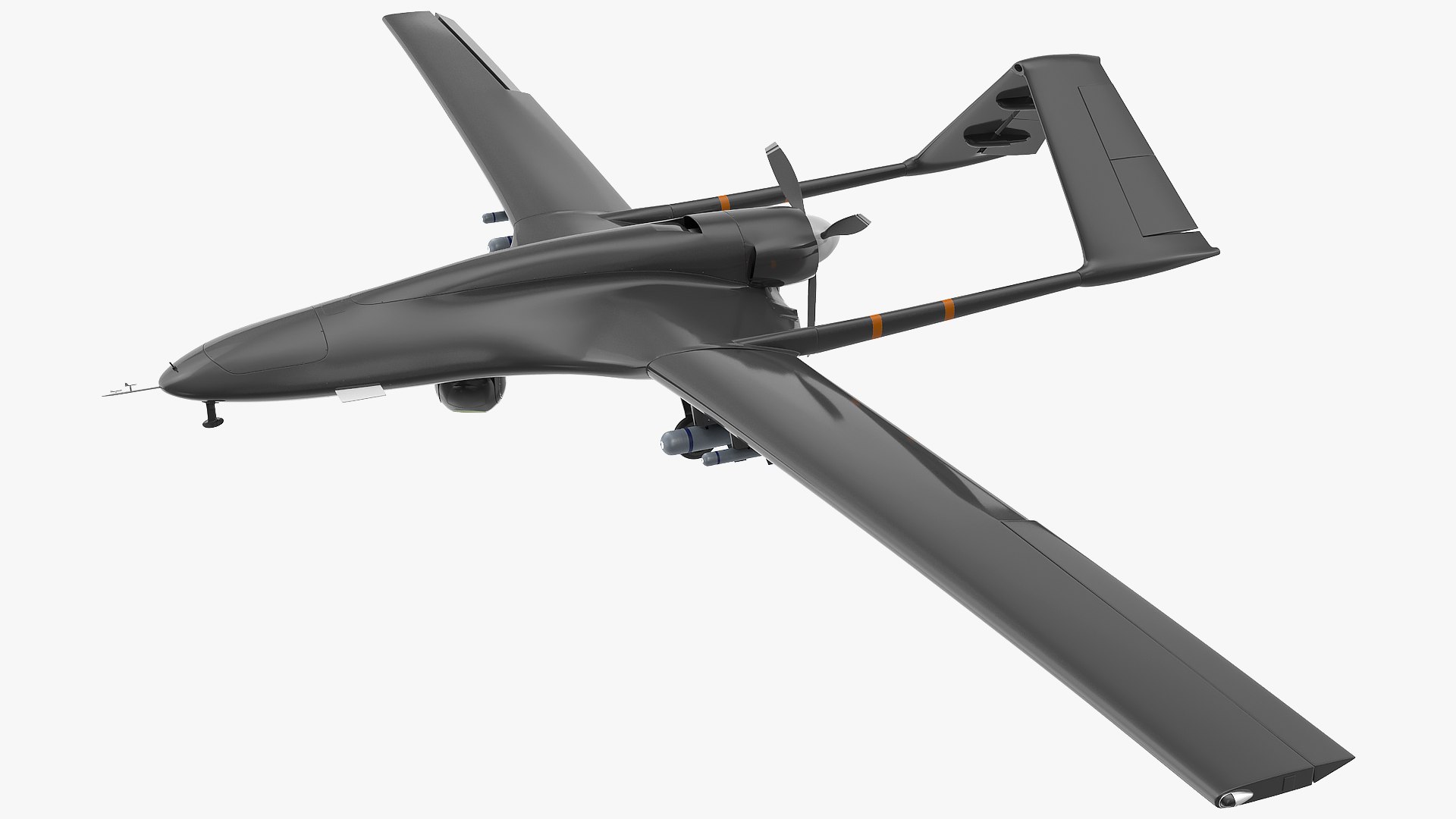 Unmanned Combat Aerial Vehicle Rigged(1) 3D model preview