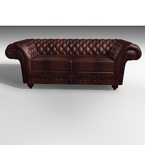 3d grosvenor 3 seater leather chair