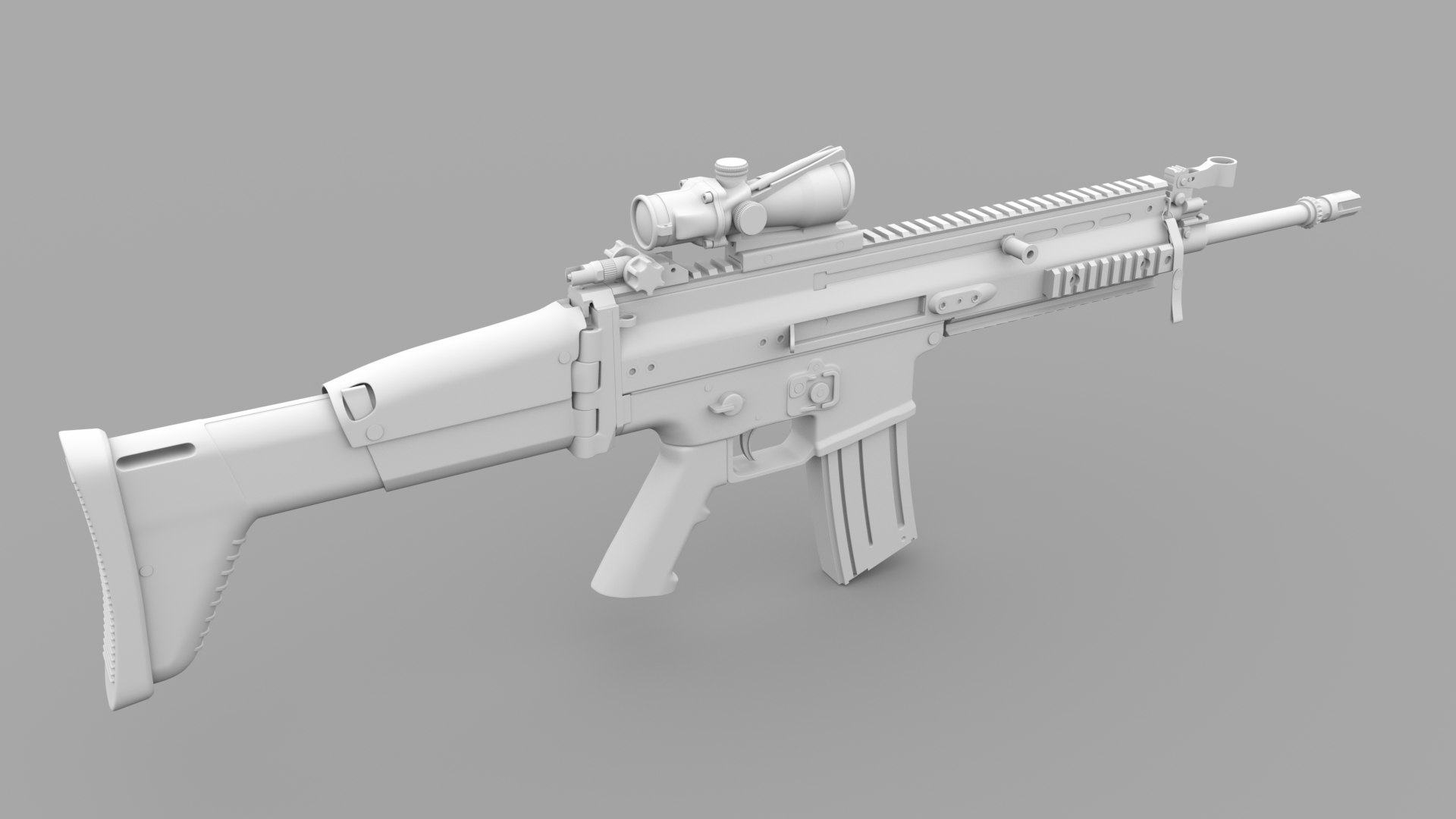 3D Scar-l Assault Rifle - TurboSquid 1377976