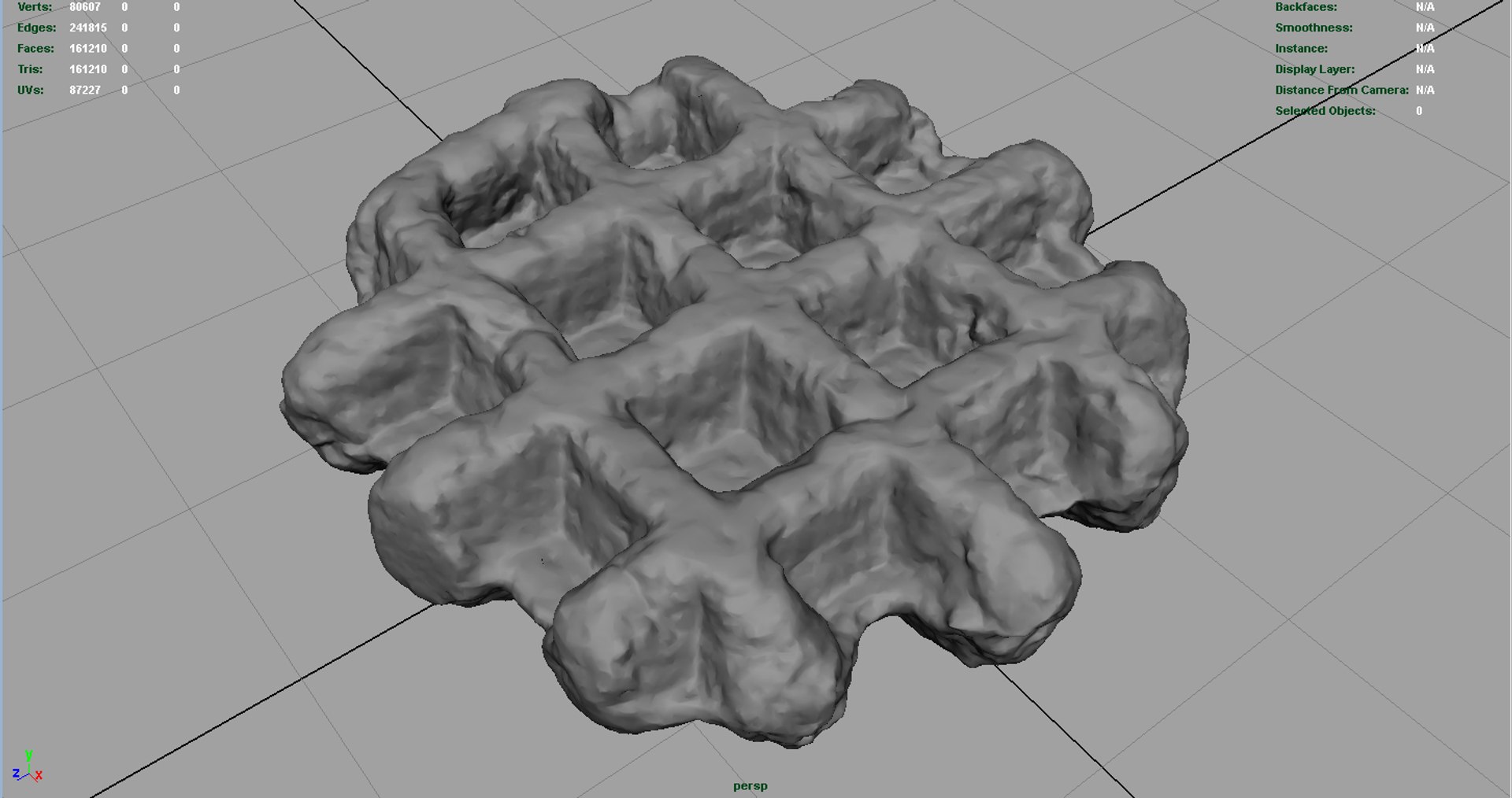 3d Waffle 8k Model